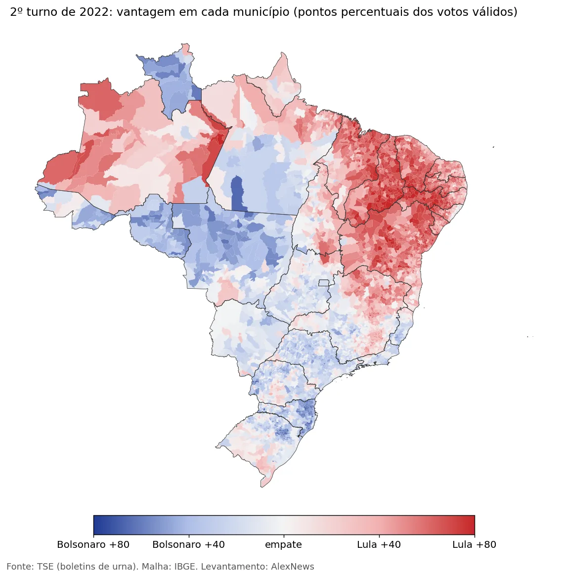 mapa-2022-2turno Eleição de 2022 por município: como votou a sua cidade