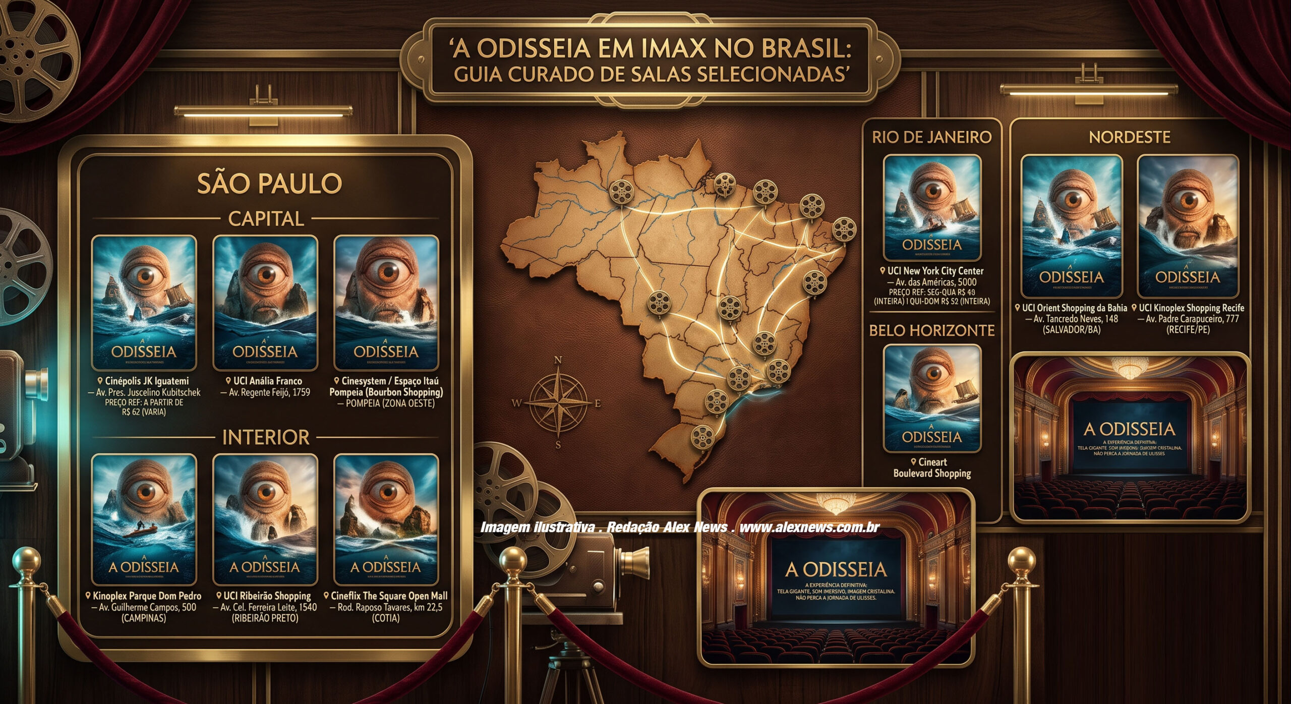 Onde assistir A Odisseia em IMAX no Brasil: todas as salas por cidade, endereços e preços
