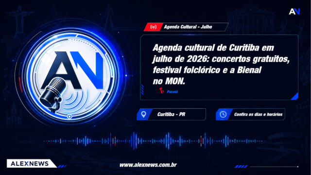 Agenda cultural de Curitiba em julho de 2026: concertos gratuitos, festival folclórico e a Bienal no MON