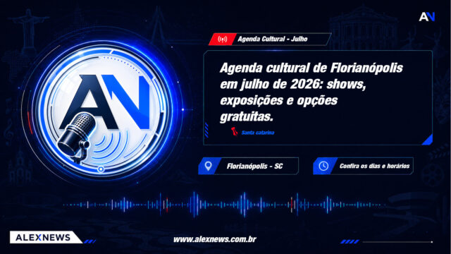 Agenda cultural de Florianópolis em julho de 2026: shows, exposições e opções gratuitas