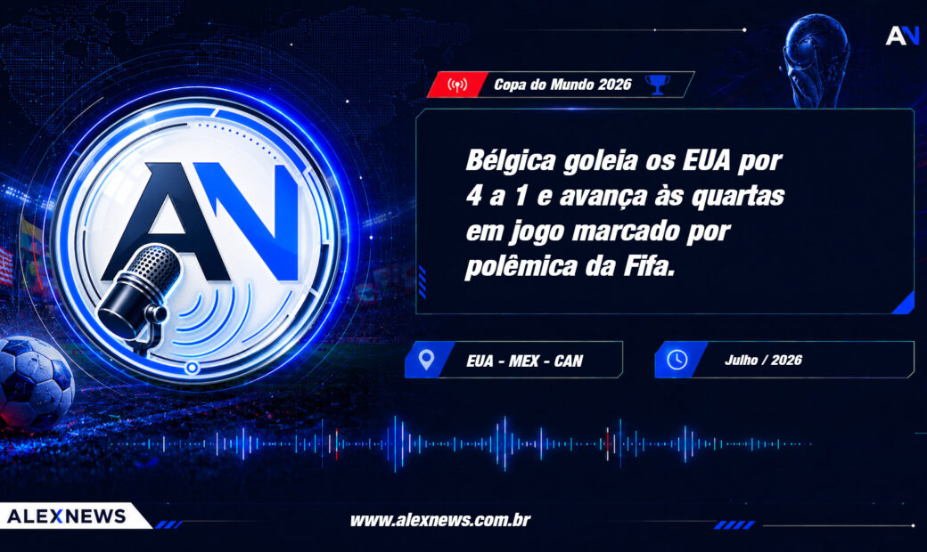 Alex News — Bélgica goleia os EUA por 4 a 1 e avança às quartas em jogo marcado por polêmica da Fifa — Esportes