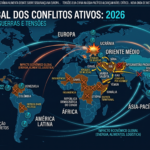 O mapa das guerras em 2026: todos os conflitos ativos no mundo, região por região