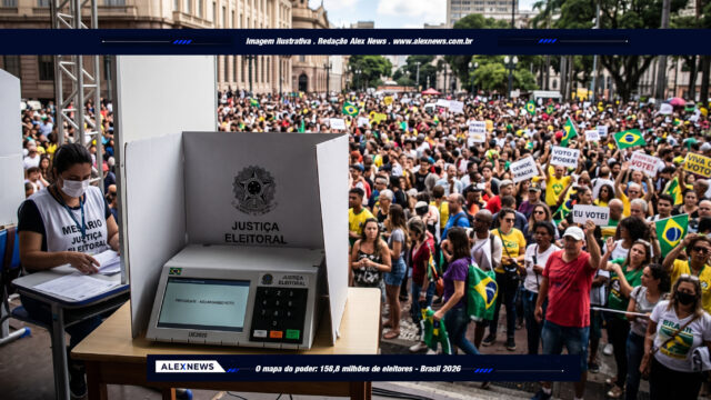 158,8 milhões de eleitores: o mapa do poder que vai decidir 2026