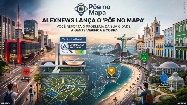 AlexNews lança o Põe no Mapa: você reporta o problema da sua cidade, a gente verifica e cobra
