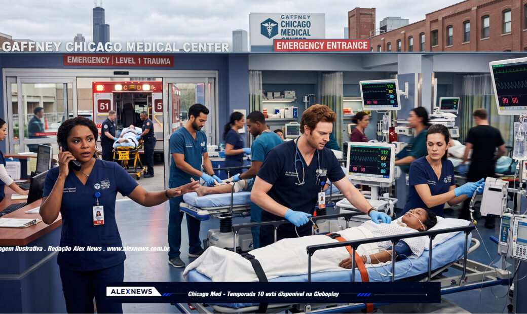 Alex News — Chicago Med T10 no Globoplay: a temporada da virada — novos médicos, tema ousado, a despedida silenciosa de uma veterana e todas as curiosidades — Entretenimento