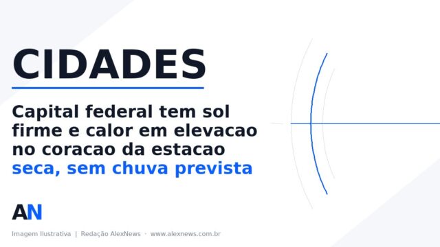 Previsão do tempo em Brasília: quatro dias sem chuva prevista e máxima de 29,6°C na sexta