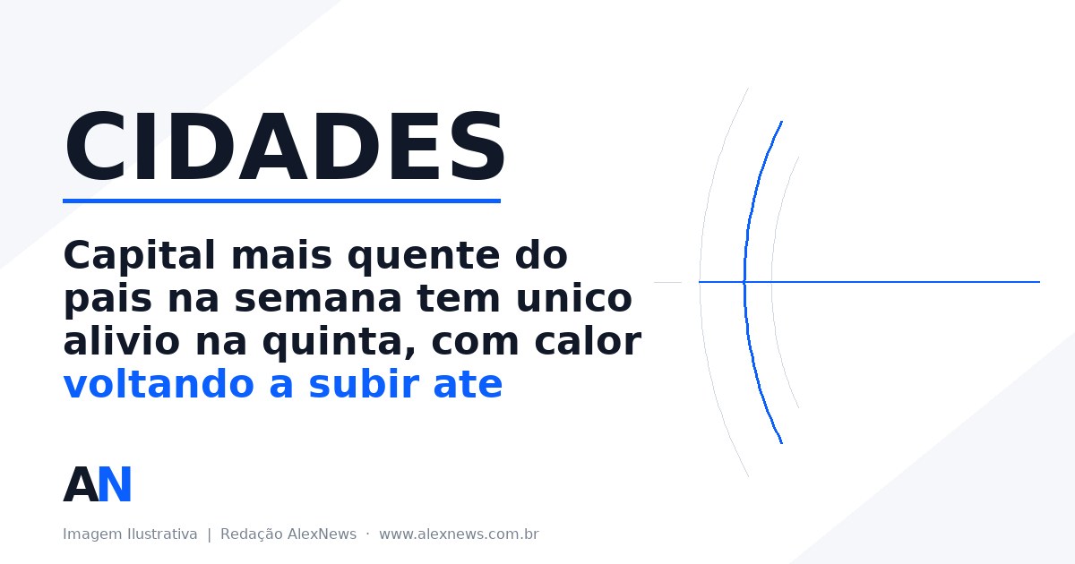 Previsão do tempo em Cuiabá: 36,4°C na quarta, alívio na quinta e calor de volta no sábado