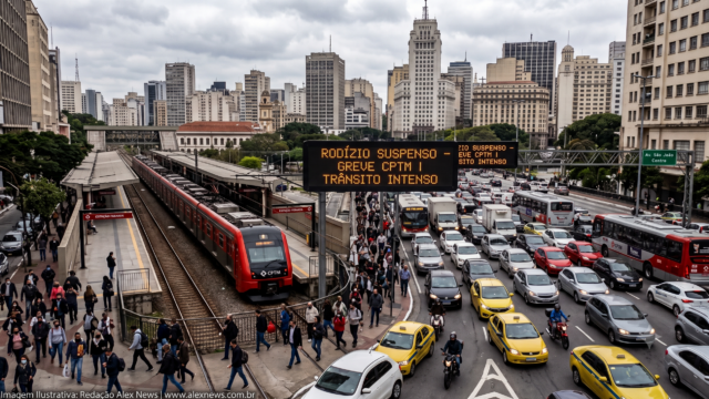 Greve da CPTM entra no segundo dia e Prefeitura de São Paulo suspende o RODÍZIO na cidade – Confira os detalhes.