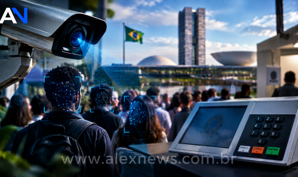 Alex News — Promessas de campanha incluem câmeras com biometria, mas legislação ainda patina — Eleições 2026