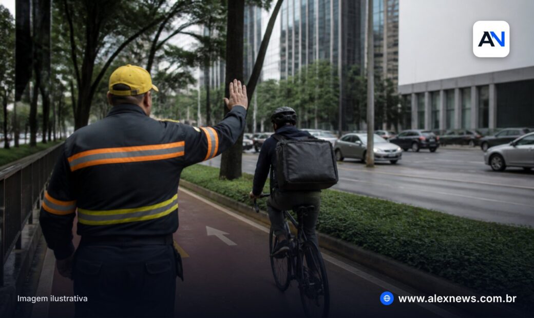 Alex News — Bike comum também leva multa em SP: o caso do entregador da Faria Lima — Cidades